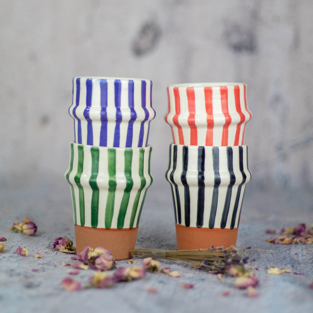 Moroccan Handmade Ceramic Tumbler