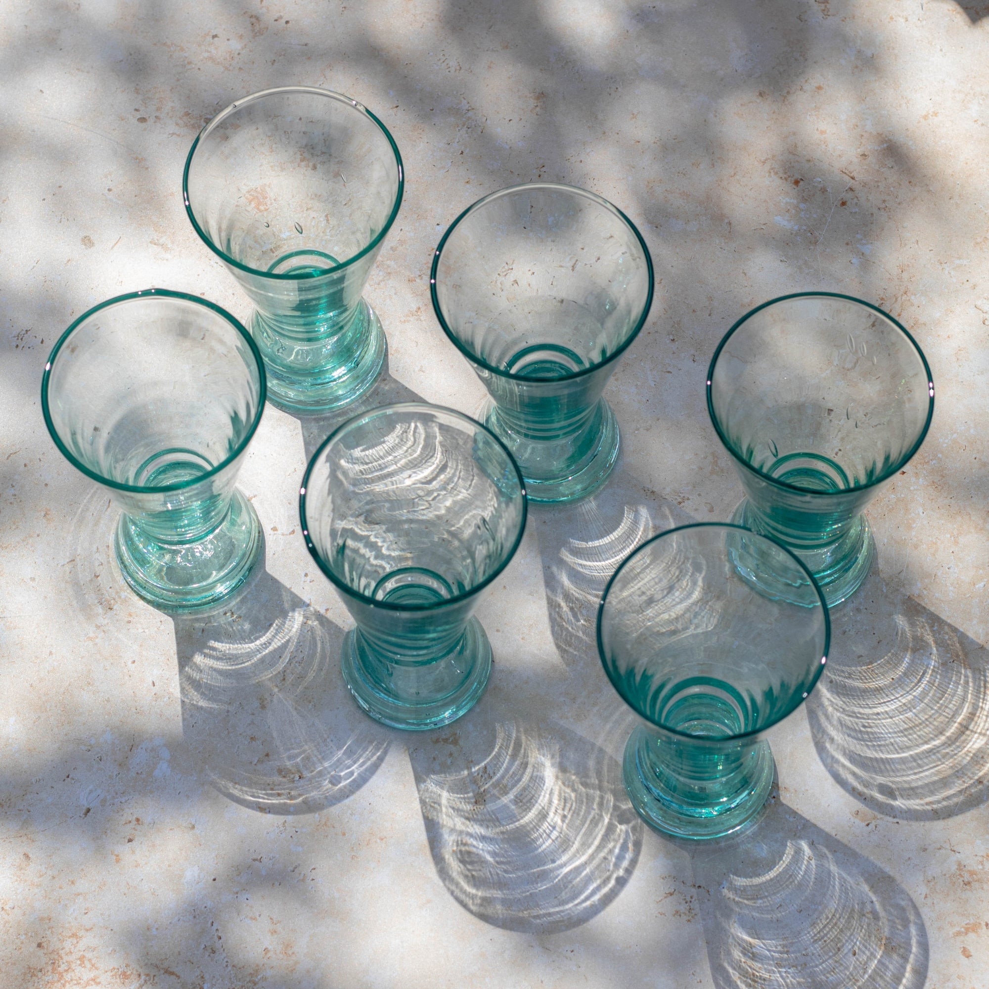 Handblown Moroccan Beldi Glass - Clear