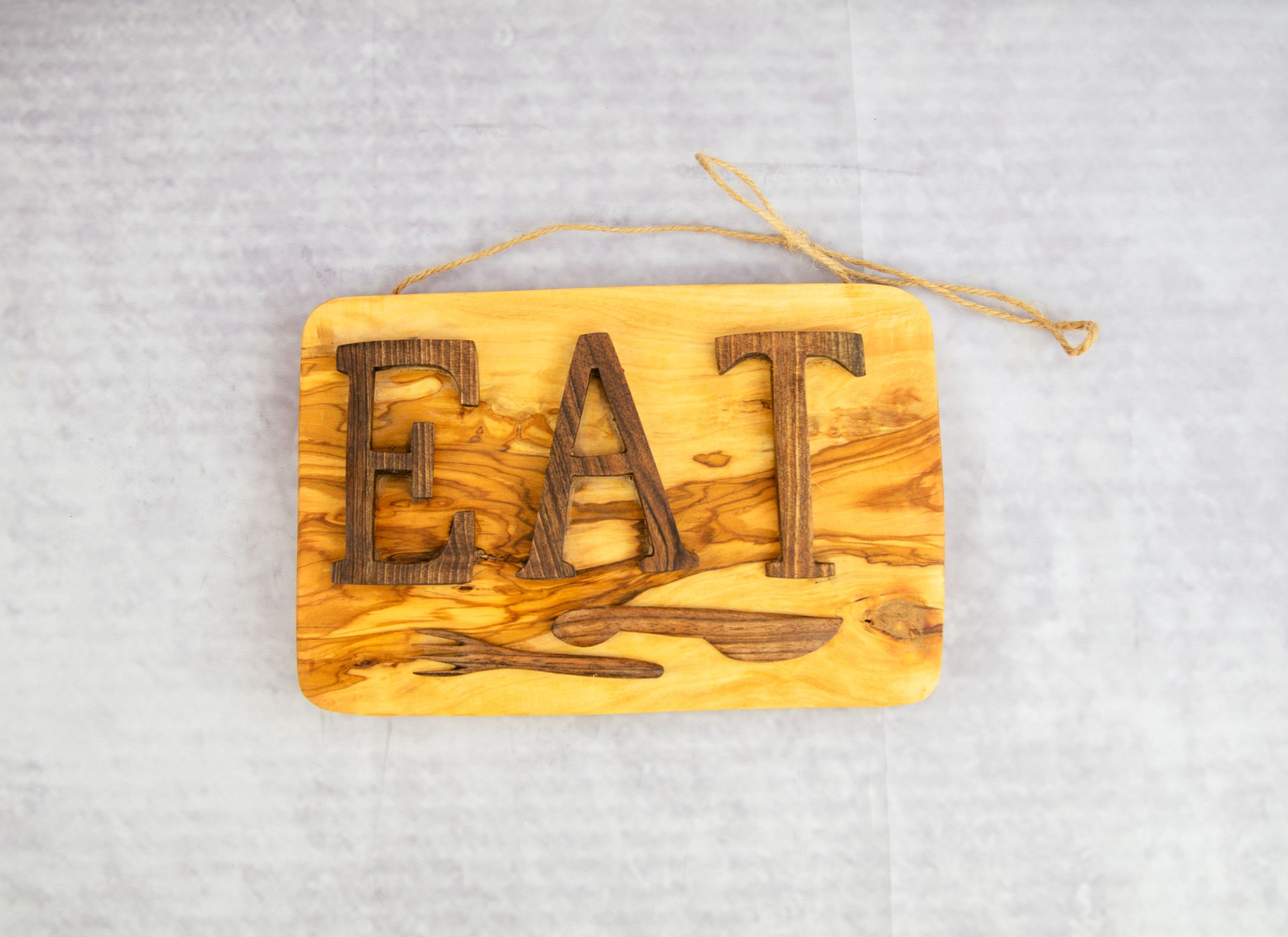 Thuya Eat Wood Sign -  Kitchen Wall Decor - Wooden Sign - Wooden Vintage Signs