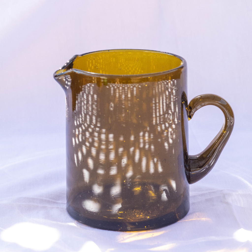 Handblown Beldi Recycled Moroccan Mini Carafe Jug