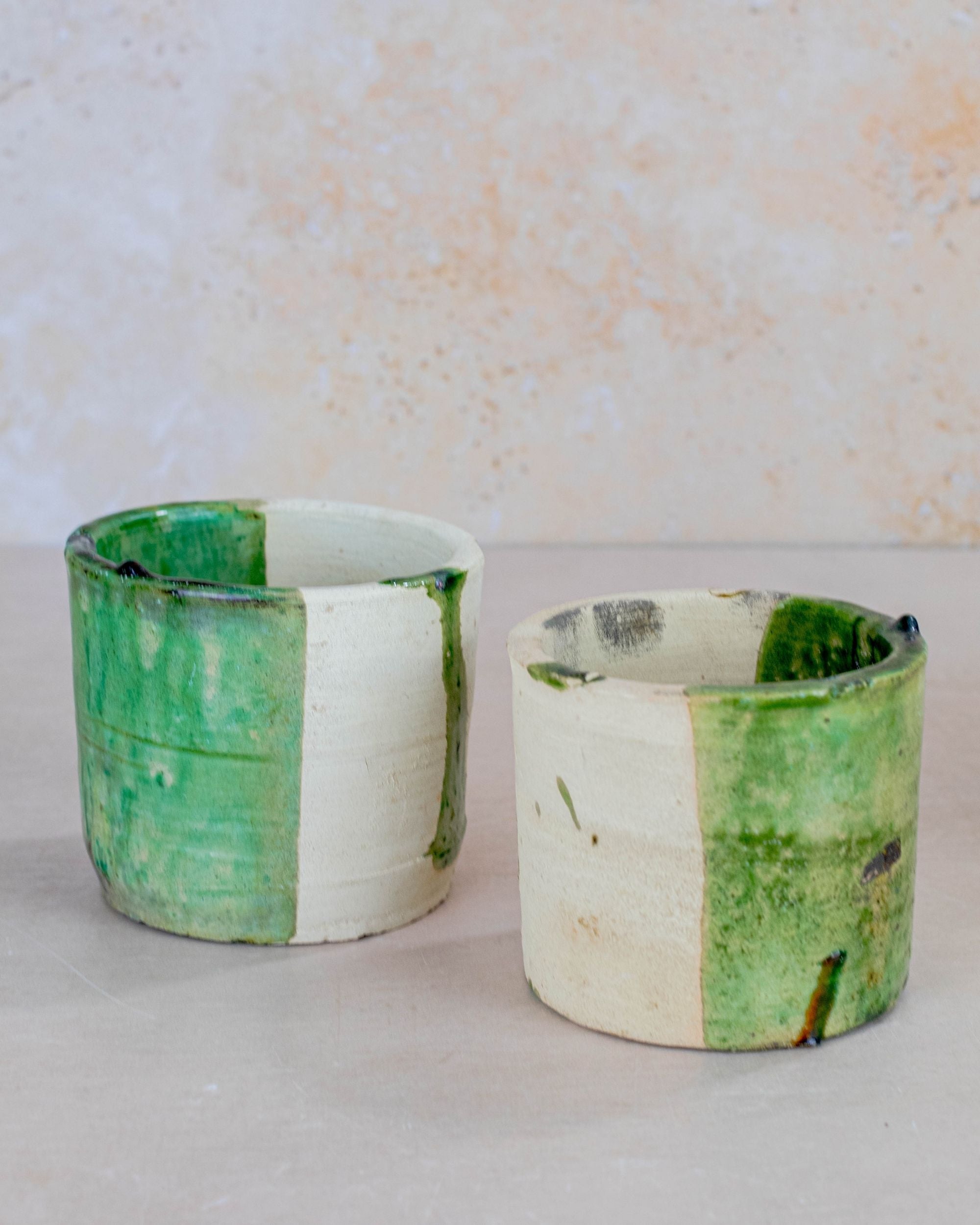 Moroccan Tamegroute Half-Glazed Planter