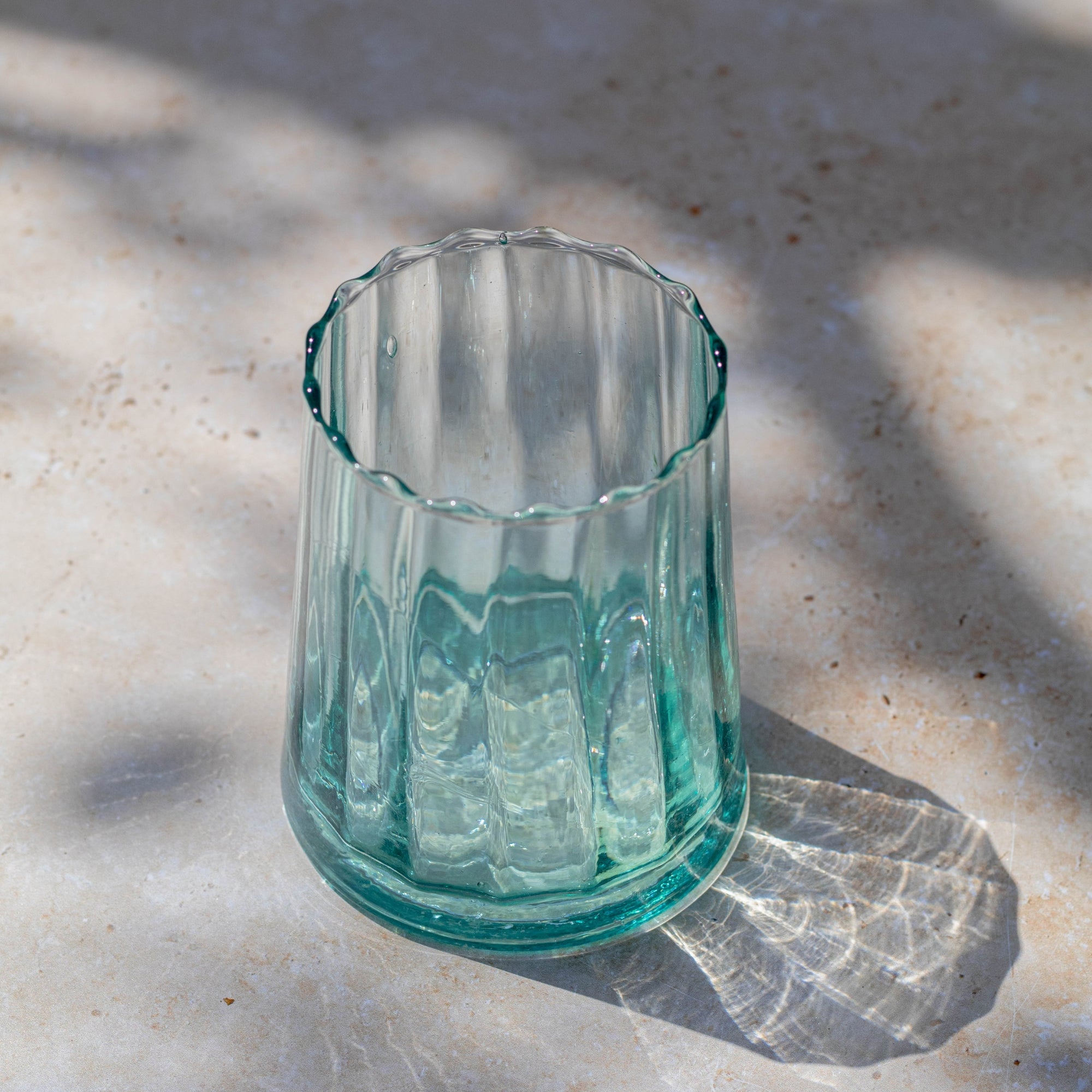 Handmade Moroccan Beldi Ridge Glass 