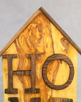Thuya Home Wood Sign: Moroccan Craftsmanship with 3 Hooks for Stylish Key Organization