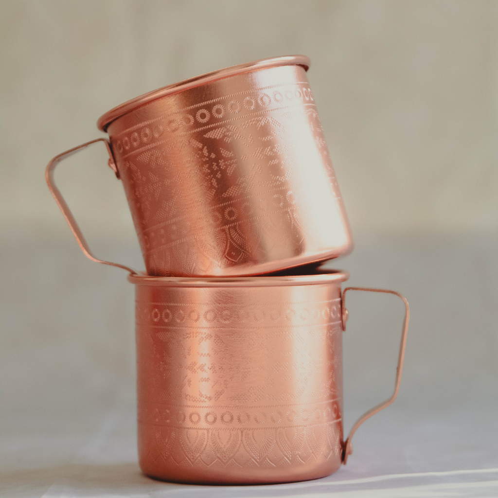 Handmade Moroccan Aluminium Mug – Classic Copper Finish