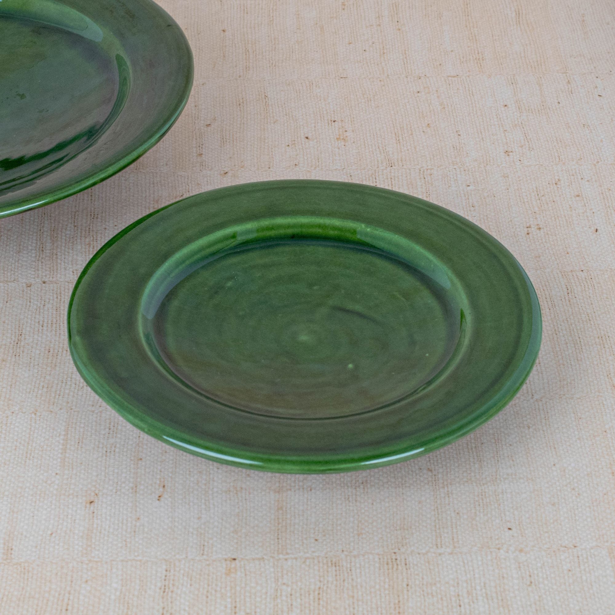 Handmade Ceramic Serving Plate - Green