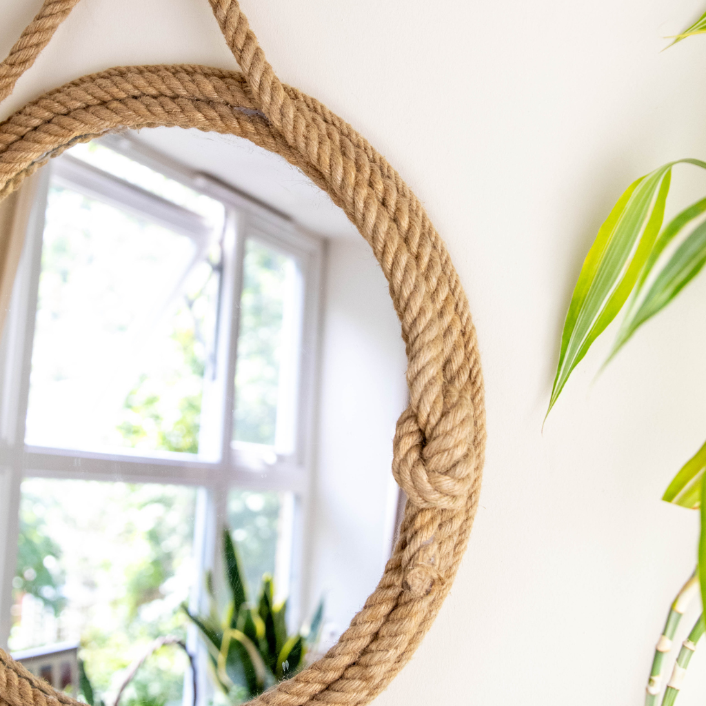 Jute Rope Coastal Mirror 