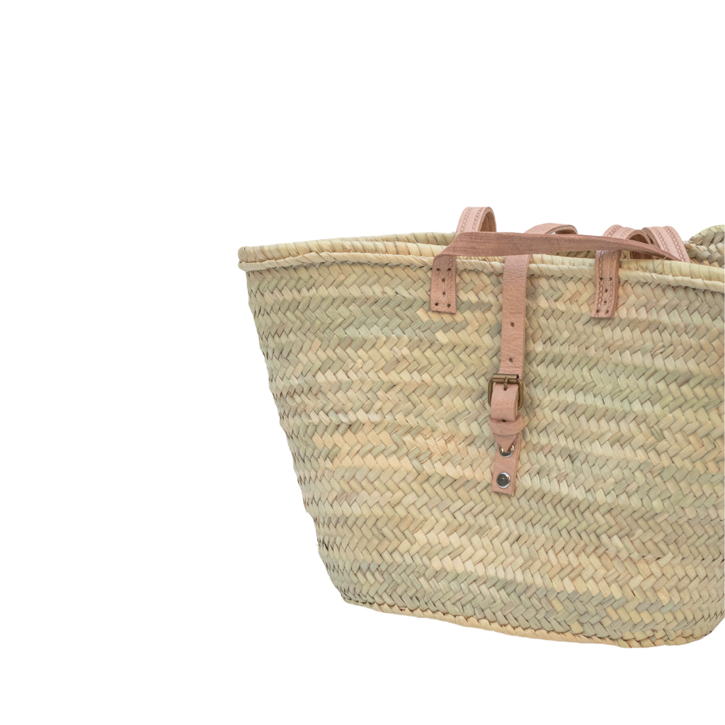 Handwoven Parisienne Shopper Baskets