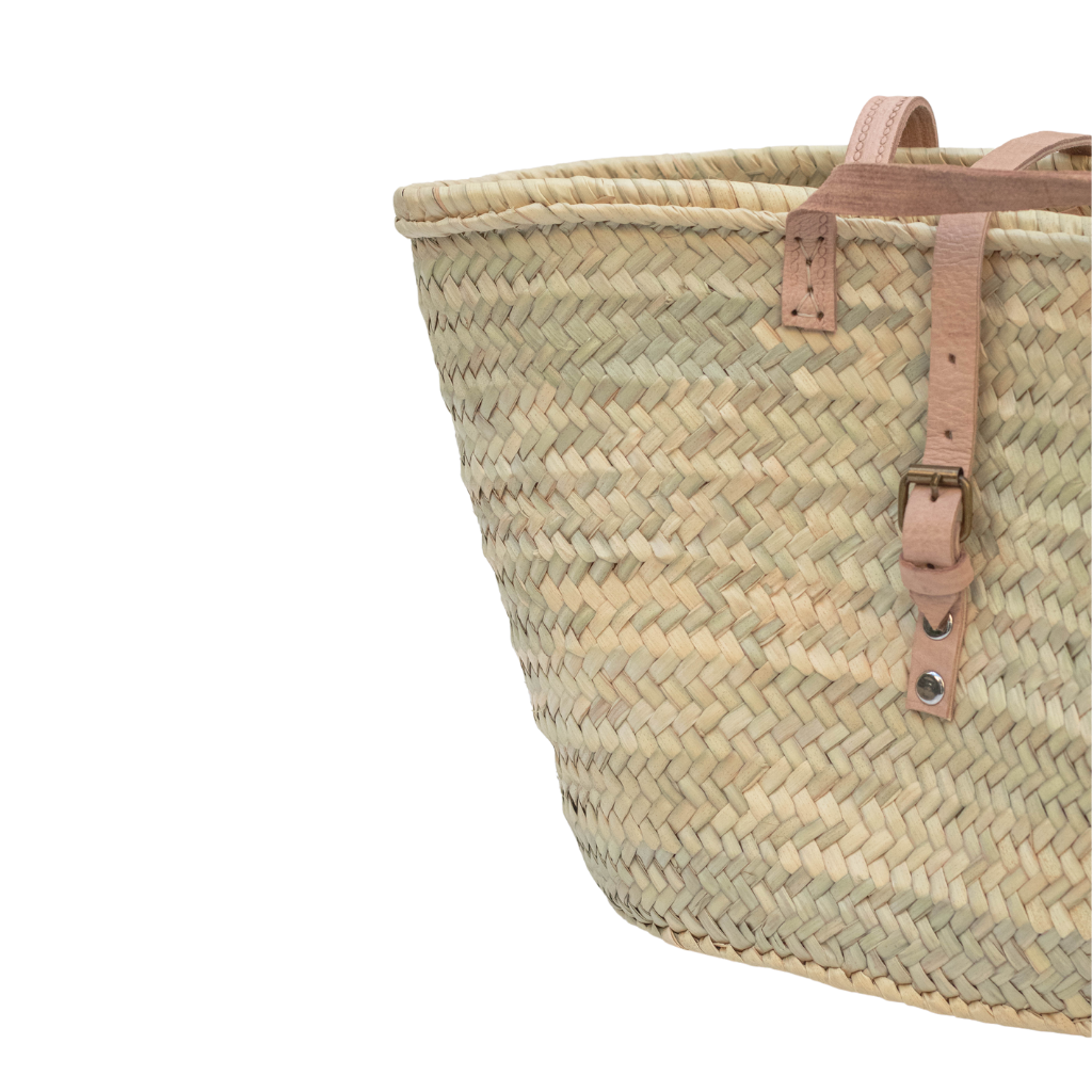 Handwoven Parisienne Shopper Baskets