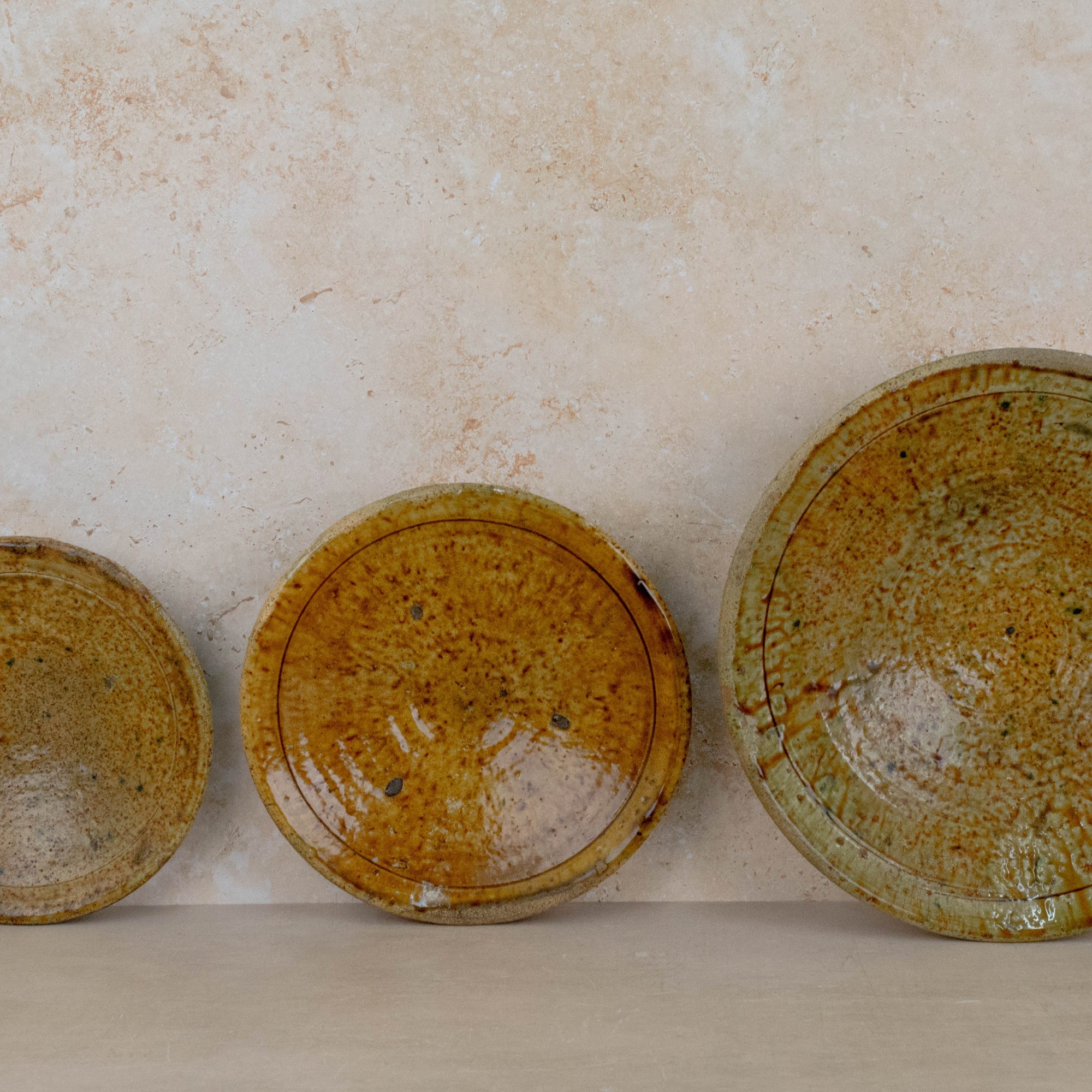 Handmade Tamegroute Dinner Plate - Ochre