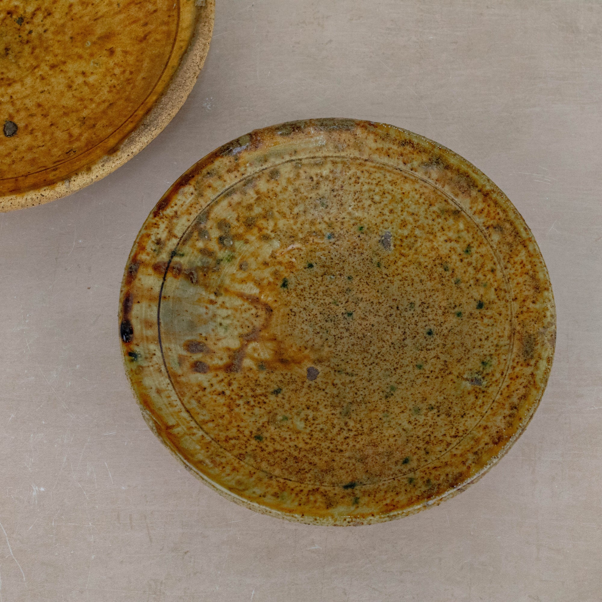 Handmade Tamegroute Dinner Plate - Ochre