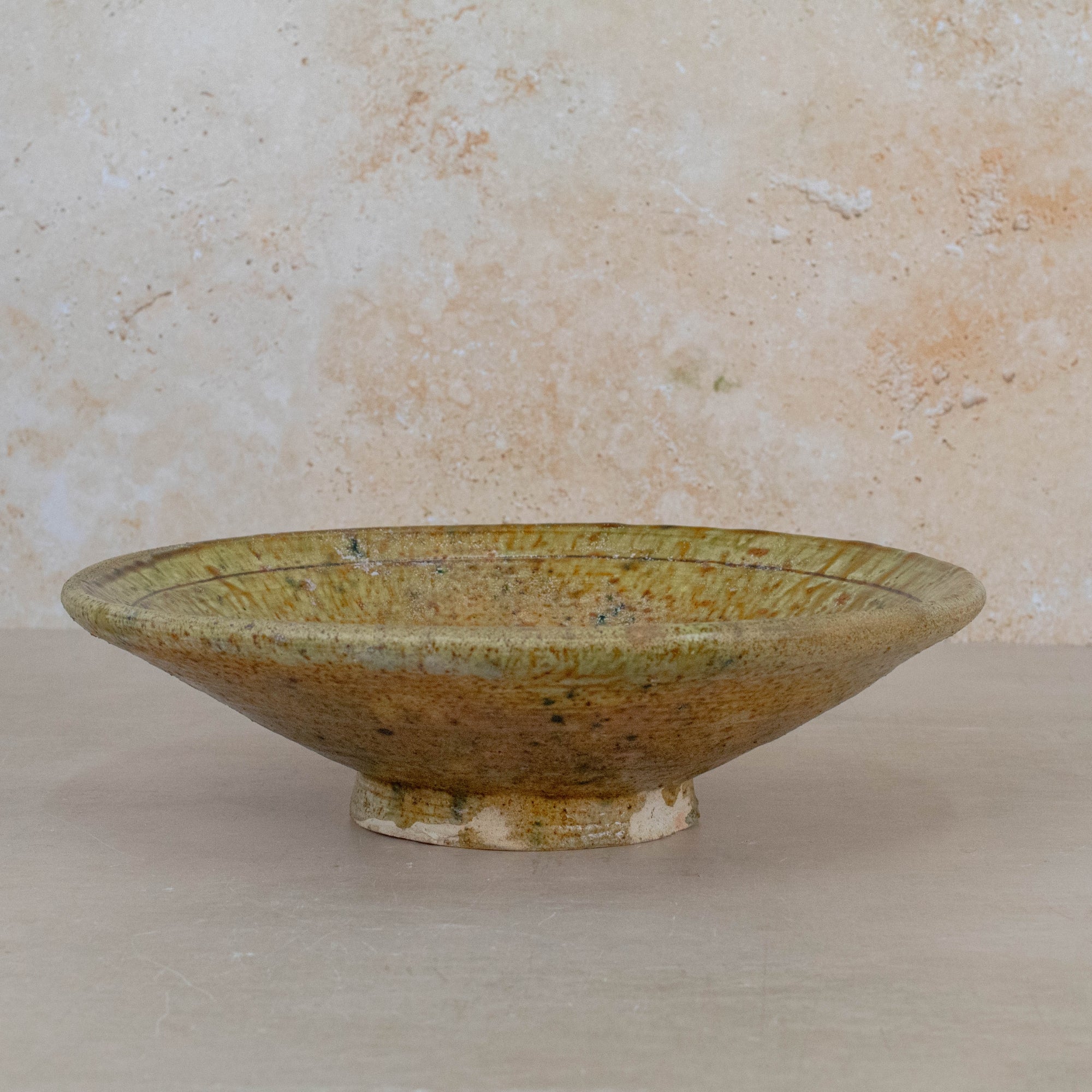 Handmade Tamegroute Dinner Plate - Ochre