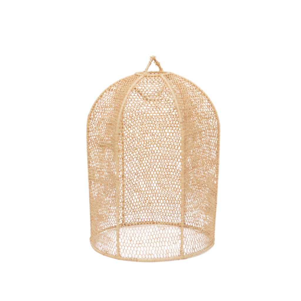 Boho Chic Raffia Pendant Lamp - Stylish Ceiling Light and Lampshade