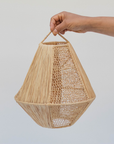 Handmade Lace Raffia Light Suspension Lampshade