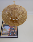 Moroccan Wicker Cone Suspension Light