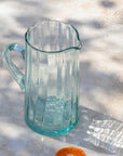 Beldi Water Jug – Handmade Moroccan Mouth-Blown Recycled Glass – 1L