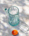 Beldi Water Jug – Handmade Moroccan Mouth-Blown Recycled Glass – 1L