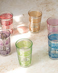Moroccan Tea Glasses – Painted Band Set of 6