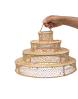 Bohemian Lace Raffia Suspension Doum Light Pendant