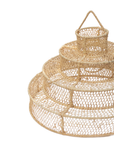 Bohemian Lace Raffia Suspension Doum Light Pendant