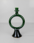 Tamegroute Shaded Green Candlestick Holder