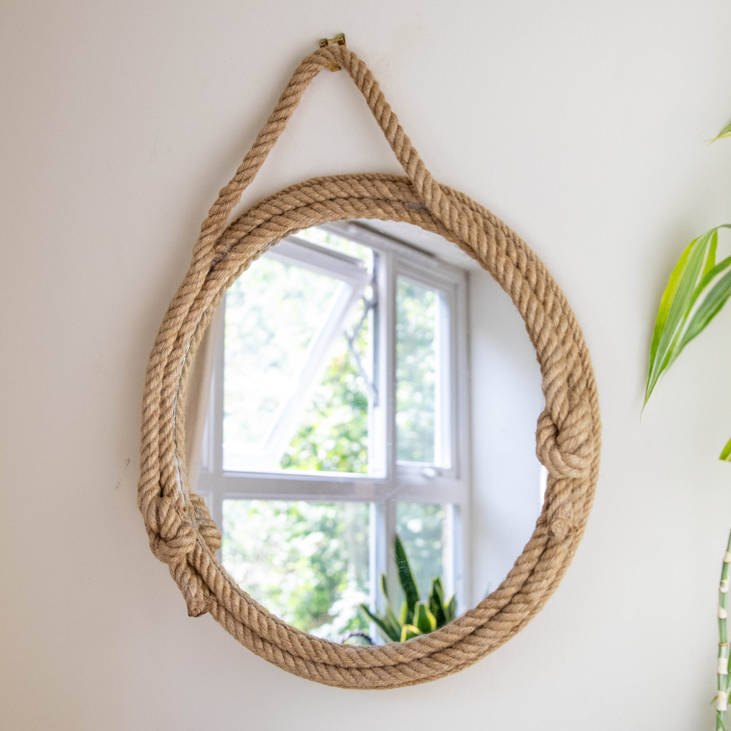 Jute Rope Coastal Mirror 