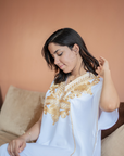 Moroccan Kaftan - Perfect for Beach, Parties & Eid - White