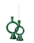 Tamegroute Shaded Green Candlestick Holder