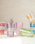 Moroccan Tea Glasses – Painted Band Set of 6