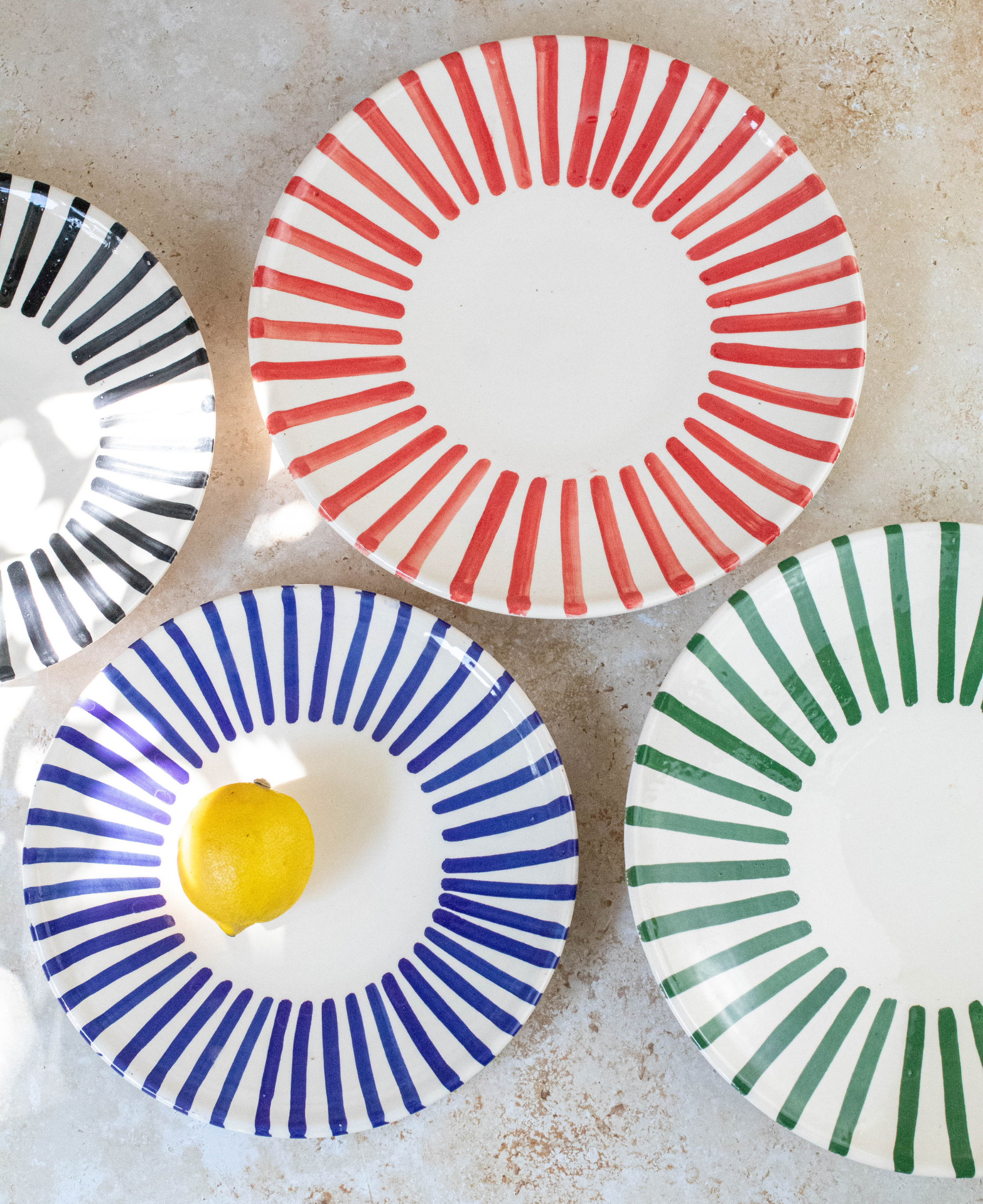 Handmade Moroccan Ceramic Dinnerware Plates