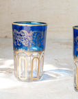 Moroccan Tea Glasses – Royal Blue & Gold Set of 6