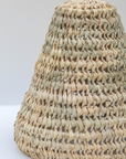 Braided Palm Cone Suspension - Natural and Handcrafted Light