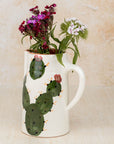 Moroccan Handmade Cactus Ceramic Pitcher