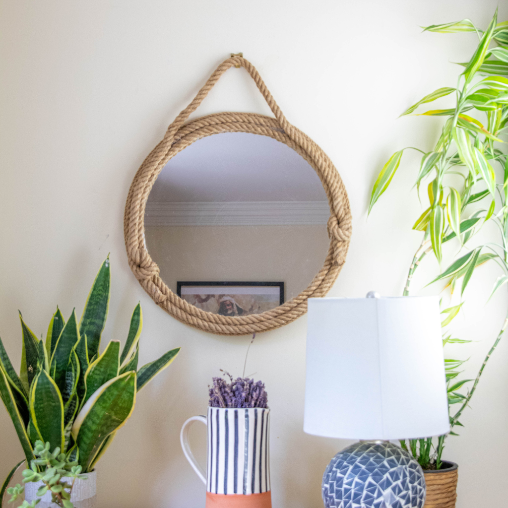 Jute Rope Coastal Mirror 