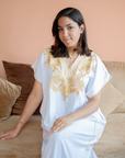 Moroccan Kaftan - Perfect for Beach, Parties & Eid - White