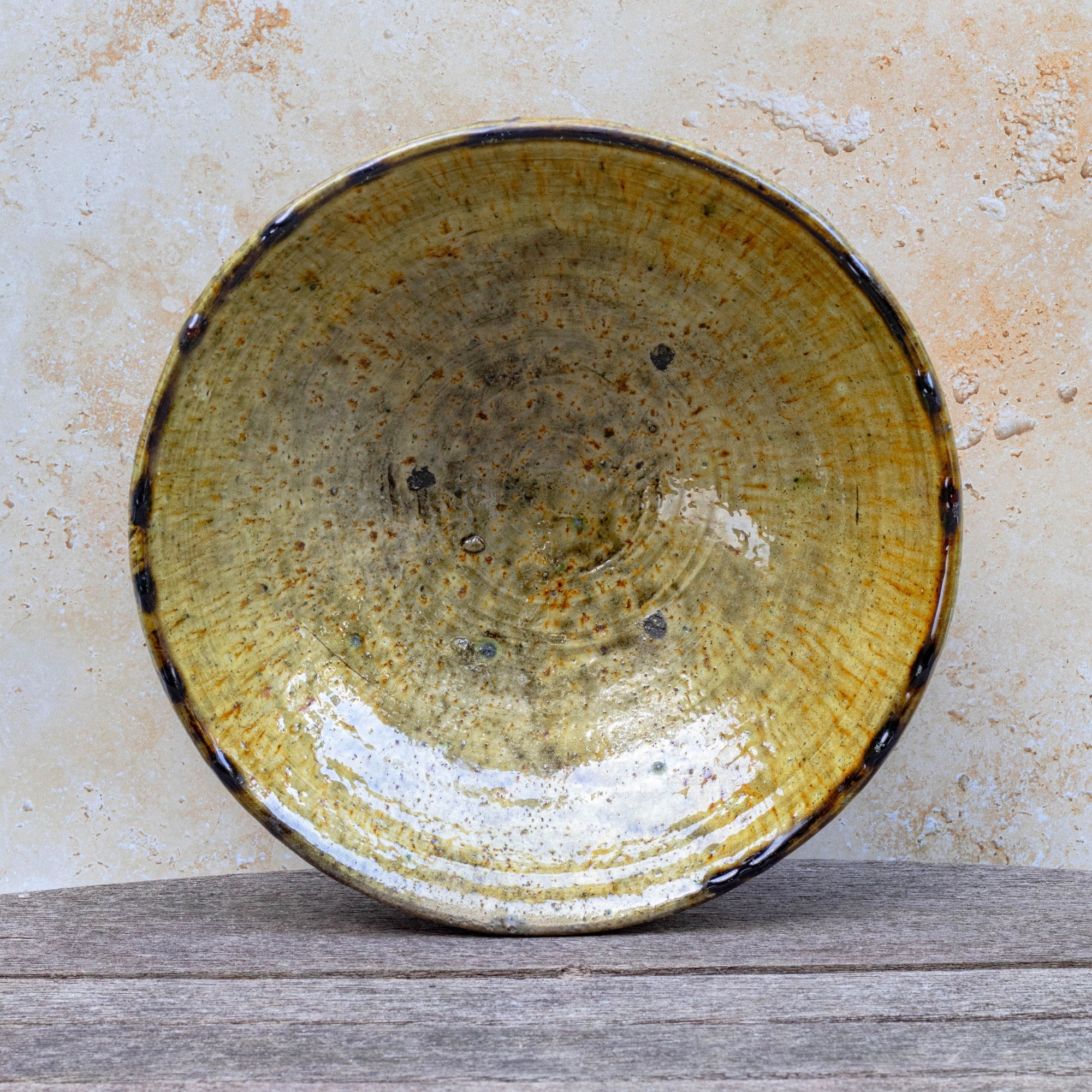 Handmade Tamegroute Bowl - Ochre