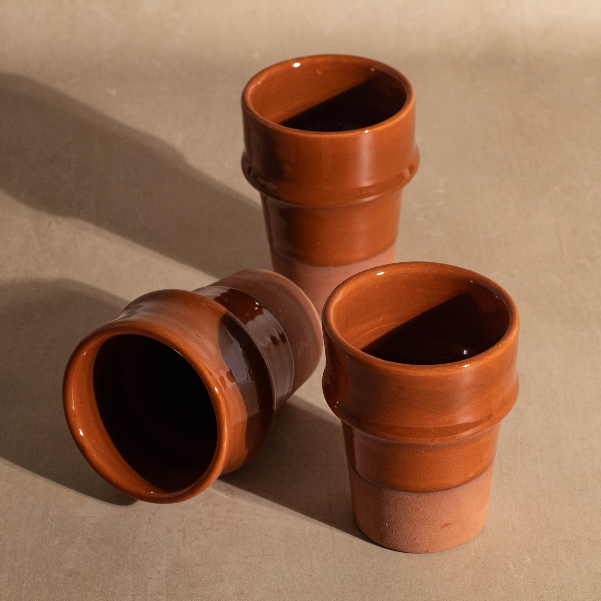 Handmade Beldi Ceramic Cup - Terracotta
