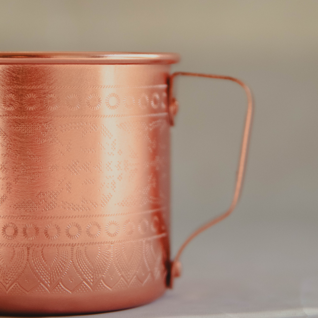 Handmade Moroccan Aluminium Mug – Classic Copper Finish