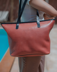 Moroccan Handmade Leather Tote Bag