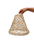 Braided Palm Cone Suspension Lampshade