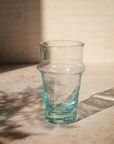 Recycled Moroccan Clear Tumbler Glass, Set of 6