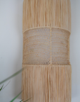 Raffia Wall Light Fixture: Stylish Wicker Lampshade for Your Space