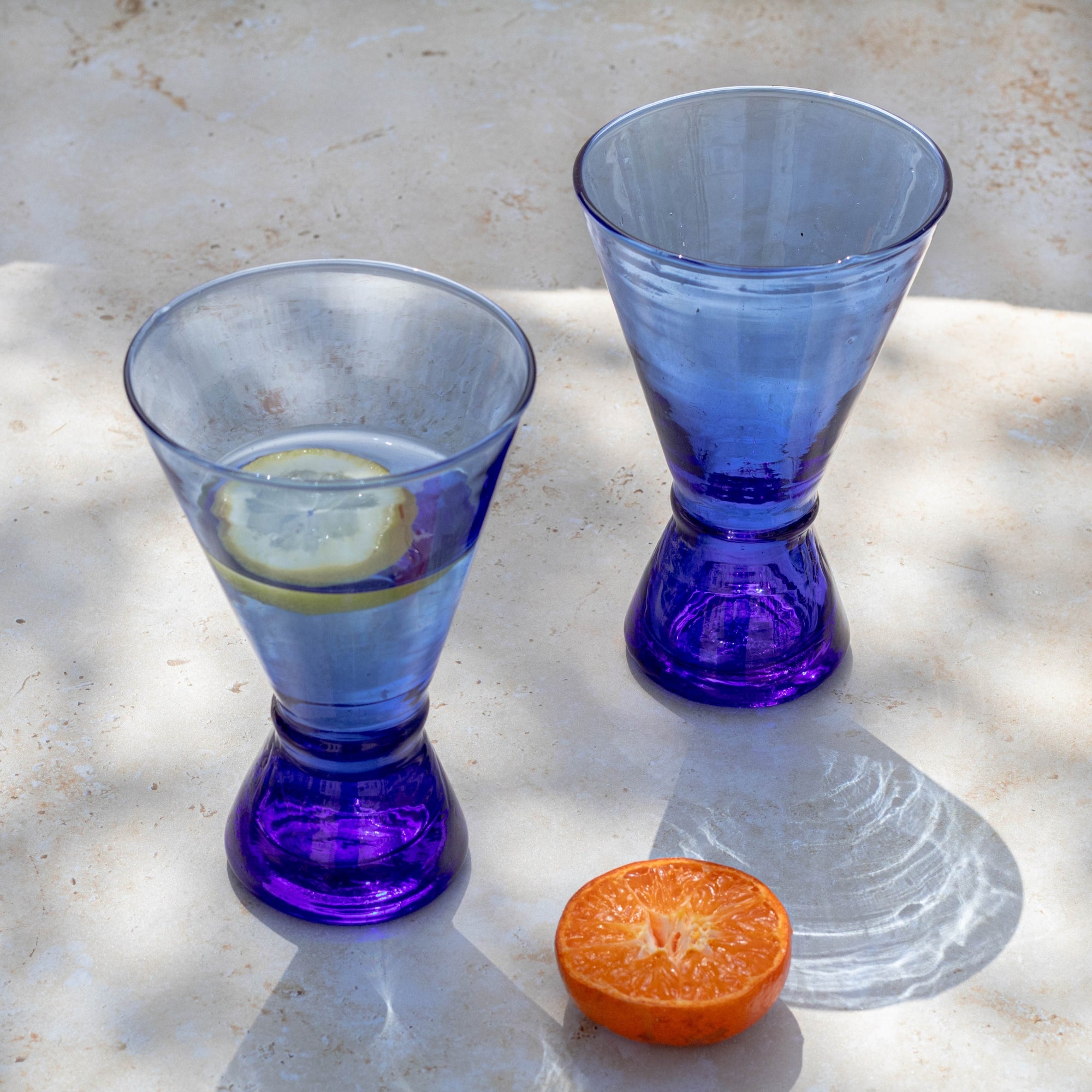 Handblown Moroccan Beldi Glass - Clear