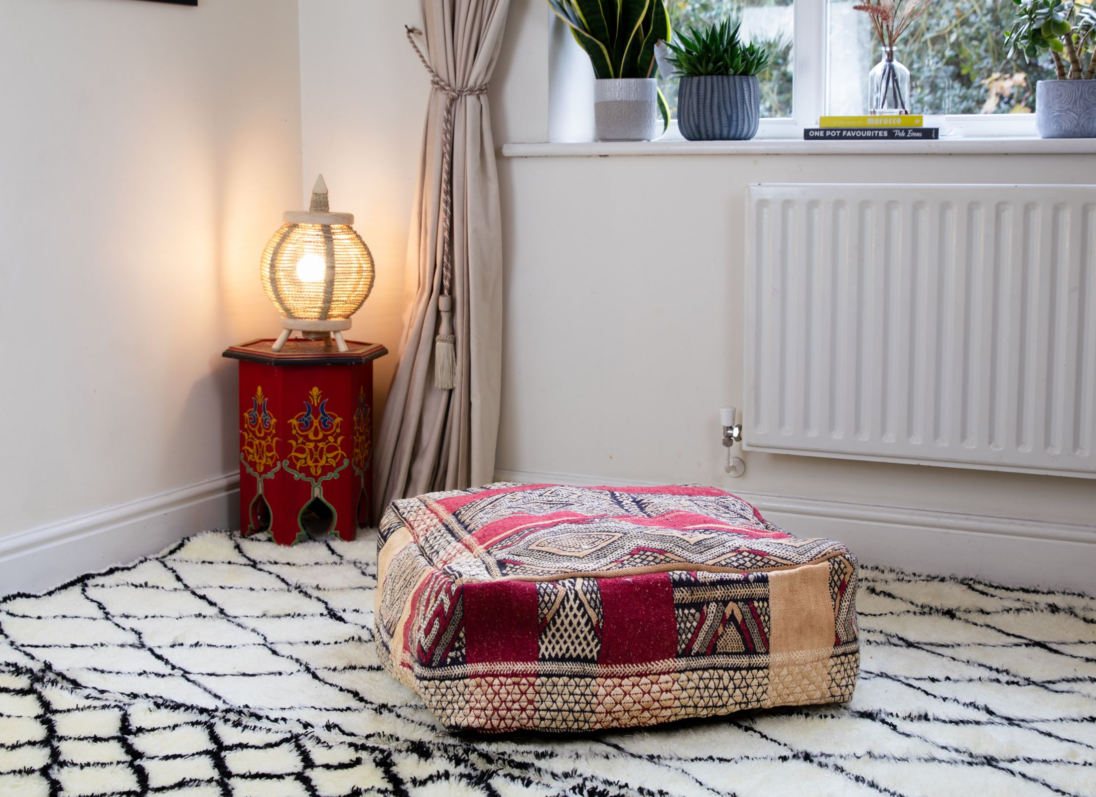 Handmade Moroccan Floor Cushions, Ottomans, and Poufs for Unique Home Décor