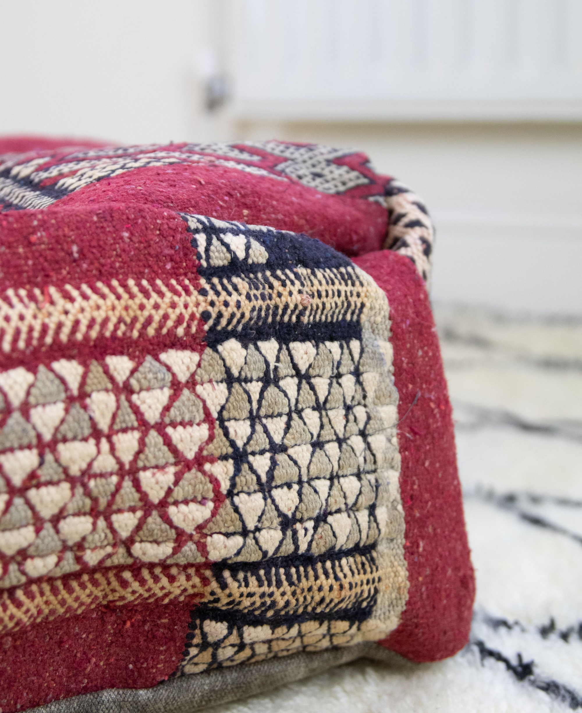 Handmade Moroccan Floor Cushions, Ottomans, and Poufs for Unique Home Décor (Sara)