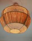 Moroccan Handmade Raffia Pendant Light 35cm - Boho-Chic Ceiling Pendant Light