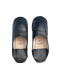 Moroccan Babouche Slippers, Black