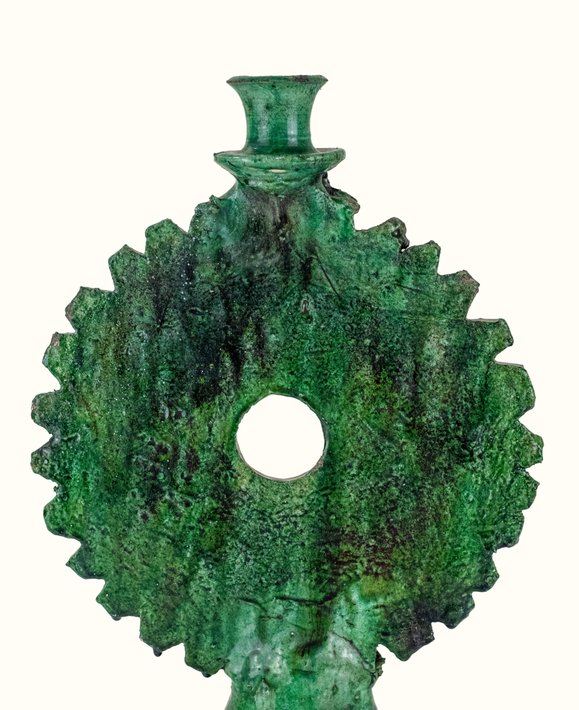 Moroccan Vinatge Tamegroute Candlestick Holder