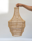 Boho Raffia Bell Pendant Light - Stylish Ceiling Lamp for Home Decor