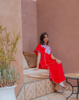 Moroccan Kaftan - Perfect for Beach, Parties & Eid - Red