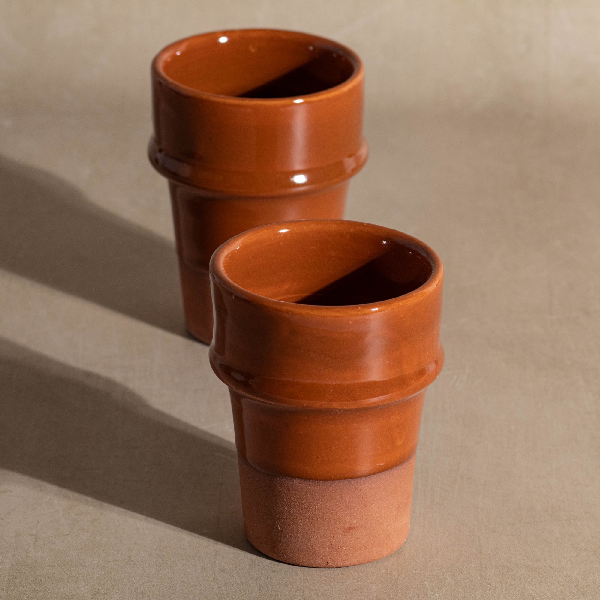 Handmade Beldi Ceramic Cup - Terracotta
